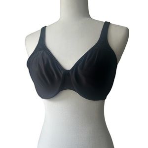 Bali Passion For Comfort Minimizer Underwire Bra Size 34D Black Style No. 3385